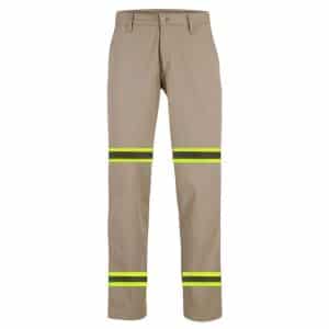 Pantalón para Caballero Con Doble Banda De Seguridad Verde