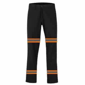 Pantalón para Caballero Con Doble Banda De Seguridad Naranja