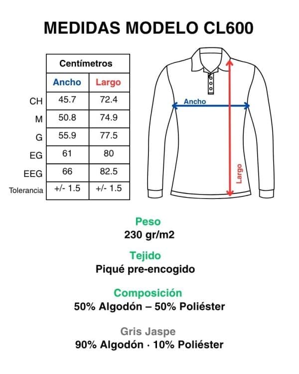 Playera Tipo Polo CL600 - Imagen 4